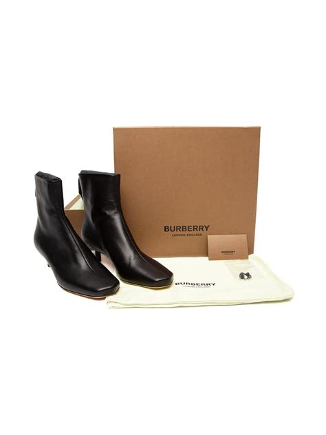 blue metalic lambskin burberry boots